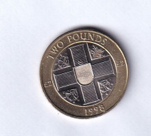 GUERNSEY-£2-1998-CRESTS-CIRCULATED- - Guernsey