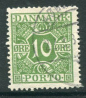 DENMARK 1921-27 Postage Due Numeral And Crowns 10 Øre Used.  Michel Porto 13 - Port Dû (Taxe)