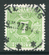 DENMARK 1921-27 Postage Due Numeral And Crowns 7 Øre Used.  Michel Porto 12 - Port Dû (Taxe)