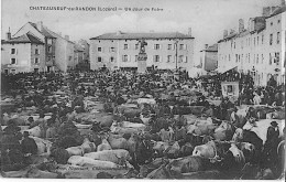 48 Chateauneuf De Randon Un Jour De Marché - Chateauneuf De Randon