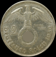LaZooRo: Germany 2 Mark 1939 B XF / UNC Paul - Silver - 2 Reichsmark