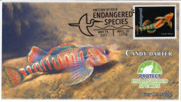 USA 2023 Candy Darterfish, Endangered Species,Fish,Pictorial Postmark, FDC Cover (**) - Storia Postale