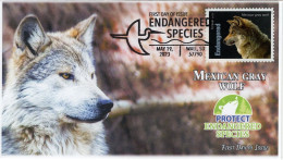 USA 2023 Mexican Gray Wolf , Endangered Species, Animal, Pictorial Postmark, FDC Cover (**) - Brieven En Documenten