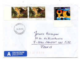 Norvège -1998-- KONGSBERG Pour SAUSSET LES BAINS-13 (France).. Beaux Timbres .......cachet - Briefe U. Dokumente