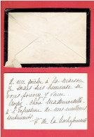 MDE. OU MLE. H. DE LA ROCHEFOUCAULD A BONNETABLE SARTHE CARTE DE VISITE AUTOGRAPHE POUR MLE. ALICE EDON A BONNETABLE - Koninklijke Families