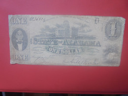 ALABAMA 1$ 1863 Circuler  (B.30) - Devise De La Confédération (1861-1864)