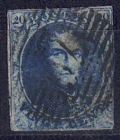 Belgien 1851/54 - König Leopold I., Nr. 4 B X, Gestempelt / Used - 1849-1850 Médaillons (3/5)