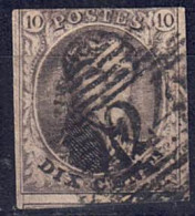 Belgien 1851/54 - König Leopold I., Nr. 3 B Y, Gestempelt / Used - 1849-1850 Médaillons (3/5)