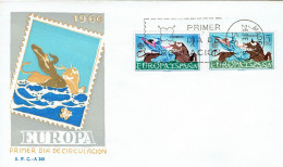 Spanien / Spain - Mi-Nr 1642/1643 FDC (K1863) - 1966