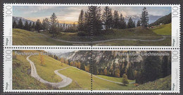 2021 Liechtenstein Landscapes SILVER Complete Block Of 4  MNH @ BELOW FACE VALUE - Unused Stamps
