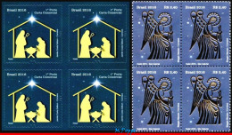 Ref. BR-V2016-21-Q BRAZIL 2016 - RELIGION, ANGEL,HOLY FAMILY, BLOCKS MNH, CHRISTMAS 8V - Blocs-feuillets