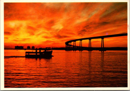 Alaska San Diego Bay The San Diego-Coronado Bay Bridge At Sunset - San Diego