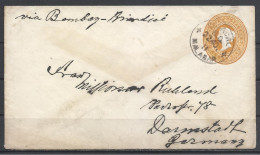 India, St. Cover To Germany, 1911. - Omslagen