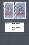 Variété Adhésif De 2021 Oblitéré Y&T N° Adh 2007 Nuance - Gebraucht