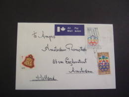 CANADA  AIRMAIL LETTER 1976 OLYMPIC GAMES.       (MAP19-TVN) - 1953-.... Règne D'Elizabeth II