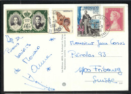 MONACO 1966: CP Ill. Pour Fribourg (Suisse) - Cartas & Documentos