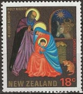 NEW ZEALAND 1985 Christmas - 18c - The Holy Family In The Stable FU - Unused Stamps