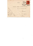 LETTRE  AFFRANCHIE  FRANCHISE MILITAIRE  N° 5  OBLITERATION CAD BOUGIE -CONSTANTINE - ALGERIE 1930 - Timbres De Franchise Militaire