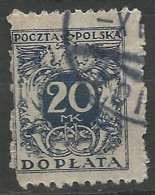 POLOGNE / TAXE N° 42 OBLITERE - Segnatasse