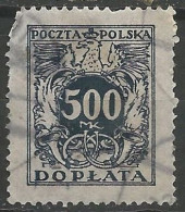 POLOGNE / TAXE N° 48 OBLITERE - Postage Due