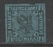 Allemagne Bergedorf - Germany - Deutschland 1871 Y&T N°2 - Michel N°6 Nsg - 3s Armoirie - Bergedorf