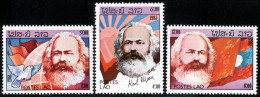 LAOS 1983 Mi 688-690 100th ANNIVERSARY OF KARL MARX DEATH MINT STAMPS ** - Karl Marx