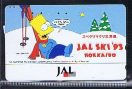Télécartes Carte Telephonique Phonecard Japon Japan  Telecarte Theme Simpson - Comics