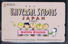 Télécartes Carte Telephonique Phonecard Japon Japan  Telecarte Theme Snoopy - Comics