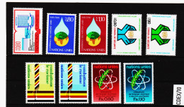 CDEX/10 UNO GENF 1977  MICHL  63/71 ** Postfrischer JAHRGANG ZÄHNUNG SIEHE ABBILDUNG - Unused Stamps