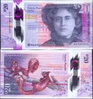 Scotland 20 Pounds 2019 UNC P- W372(1) < Royal Bank Of Scotland > Polymer 2019.05.27 Signature: Ross McEwan - 20 Pounds
