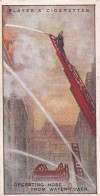 Fire Fighting Appliances 1929 - Players Cigarette Cards - 40 Operating Hose From Water Tower - Player's