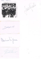 JEUX OLYMPIQUES - 4 AUTOGRAPHES DE MEDAILLES OLYMPIQUES - CONCURRENTS D'ITALIE  - - Authographs