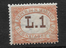 San Marino, Guter Ungebrauchter Wert Der Portomarken-Ausgabe Von 1897 - Unused Stamps