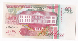 Suriname 10 Gulden 1996 , N° AJ 586555, UNC - Suriname