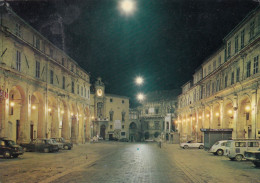 CARTOLINA  FERMO,MARCHE-PIAZZA DEL POPOLO-STORIA,MEMORIA,CULTURA,RELIGIONE,IMPERO ROMANO,BELLA ITALIA,VIAGGIATA 1975 - Fermo