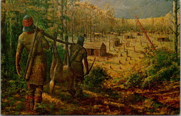 Alabama Dedville Horseshoe Bend National Military Park Artist Conception Creek Indian Village Of Tohopeka - Autres & Non Classés