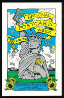 CPSM 9 X 14 Etats Unis USA  Kansas WICHITA 4-10-1986 (1) National Postcard Week Statue Liberté Illustrateur Ricki Cleary - Wichita