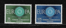 TURQUIE  ( EUTUR - 9 )   1960  N° YVERT ET TELLIER   N° 1567/1568    N** - Ungebraucht