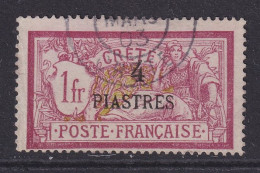 Crete (French), Scott 18 (Yvert 18), Used - Oblitérés