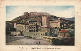 MONACO - Le Palais Du Prince - Colorisé - Animé - Carte Postale Ancienne - Palais Princier