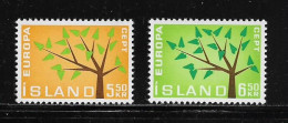 ISLANDE  ( EUIS- 621 )  1962 N° YVERT ET TELLIER  N° 319/320   N** - Neufs
