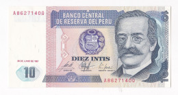 Perou 10 Intis 1987 N° A 8627140 Q, UNC - Pérou