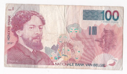 Belgique. 100 Francs 1995, Type James Ensor, Billet Circulé - 100 Francs