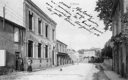 CPA - 11 - BRAM - Avenue De Fanjeaux Et Ecole Communale - Bram