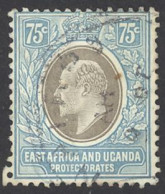 East Africa & Uganda Sc# 39 Used 1908 75c King Edward VII - Protectorats D'Afrique Orientale Et D'Ouganda