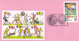 SPORTS, SOCCER, USA'94 WORLD CUP, SPECIAL COVER, 1994, ROMANIA - 1994 – Estados Unidos