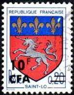 Réunion Obl. N° 386 - Armoiries De Saint Lô - Oblitérés