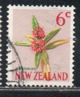 NEW ZEALAND NUOVA ZELANDA 1967 1970 FLORA KOROMIKO FLOWER 6c USED USATO OBLITERE' - Used Stamps