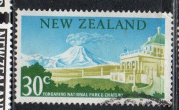 NEW ZEALAND NUOVA ZELANDA 1967 1970 NGAURUHOE VOLCANO TONGARINO NATIONAL PARK 30c USED USATO OBLITERE' - Oblitérés