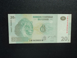 RÉPUBLIQUE DÉMOCRATIQUE DU CONGO : 20 FRANCS   30.06.2003   P 94A     NEUF - Democratic Republic Of The Congo & Zaire